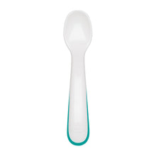 Load image into Gallery viewer, OXO Tot On the Go Plastic Fork &amp; Spoon Set With Travel Case - Teal
