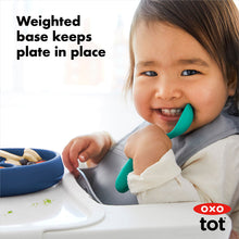 Load image into Gallery viewer, OXO Tot Silicone Divided Plate - Navy
