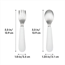 Load image into Gallery viewer, OXO Tot Fork &amp; Spoon Set - Opal
