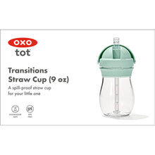 Load image into Gallery viewer, OXO Tot Transitions 9oz Straw Cup - Opal
