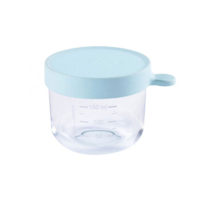 Beaba Beaba Superior Glass Conservation Jar 150ml - Light Blue