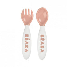 Load image into Gallery viewer, Beaba 2nd Stage Training Fork &amp; Spoon with Case - Nude
