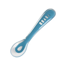 Load image into Gallery viewer, Beaba Beaba 2nd Stage Soft Silicone Spoon - Blue
