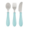 Beaba Stainless Steel Training Cutlery 3 Piece Set - Light Blue