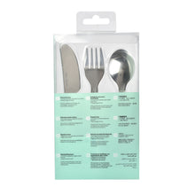 Load image into Gallery viewer, Beaba Stainless Steel Training Cutlery 3 Piece Set - Old Pink
