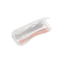 Load image into Gallery viewer, Beaba 1st Stage Silicone Spoon &amp; Case 2 Pack - Light Mist/Old Pink
