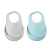 Beaba Silicone Bib 2 Pack - Blue/Light Grey