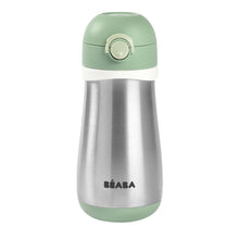 Load image into Gallery viewer, Beaba Stainless Steel Spout Bottle 350ml - Sage Green
