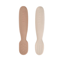 Load image into Gallery viewer, Beaba Silicone Pre-Spoons 2 Pack - Praline/Clay
