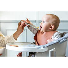 Load image into Gallery viewer, Beaba 1st Stage Silicone Spoons &amp; Case 2 Pack - Misty Green/Pebble
