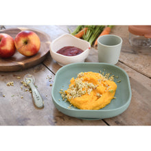 Load image into Gallery viewer, Beaba Silicone Suction Meal Set - Sage/Misty Green
