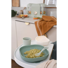 Load image into Gallery viewer, Beaba Silicone Suction Meal Set - Sage/Misty Green
