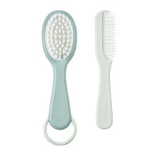 Load image into Gallery viewer, Beaba Baby Brush &amp; Comb - Green Blue
