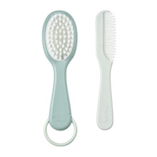 Load image into Gallery viewer, Beaba Baby Brush &amp; Comb - Green Blue
