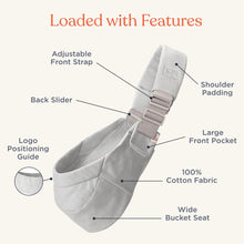 Load image into Gallery viewer, Ergobaby Upsie Sling Carrier - Pearl Grey
