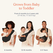 Load image into Gallery viewer, Ergobaby Upsie Sling Carrier - Onyx Black
