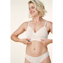 Load image into Gallery viewer, Bravado Designs Plunge Nursing Bra - Antique White L
