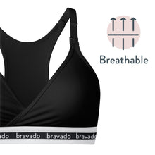 Load image into Gallery viewer, Bravado Designs Original Nursing Bra - Sustainable - Black L
