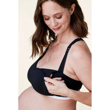 Load image into Gallery viewer, Bravado Designs Original Full Cup Nursing Bra - Sustainable - Black M
