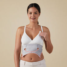 Load image into Gallery viewer, Bravado Designs Clip And Pump Hands-Free Nursing Bra Accessory - Sustainable - Dove Heather With Dusted Peony L
