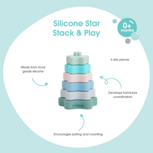 Load image into Gallery viewer, Bubble Silicone Star Stack &amp; Play
