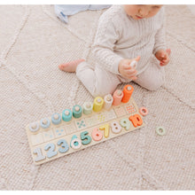 Load image into Gallery viewer, Bubble Wooden Numbers &amp; Blocks Counting Set
