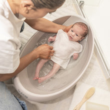 Load image into Gallery viewer, Bubble Cuddle Baby Bath with Bath Seat - Taupe
