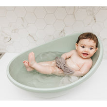 Load image into Gallery viewer, Bubble Cuddle Baby Bath with Bath Seat - Sage
