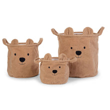 Load image into Gallery viewer, Childhome Teddy Storage Basket - Brown - 25x20x20CM
