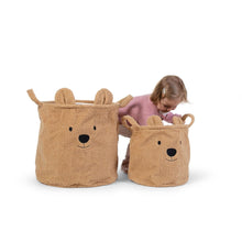 Load image into Gallery viewer, Childhome Teddy Storage Basket - Brown - 30x30x30CM
