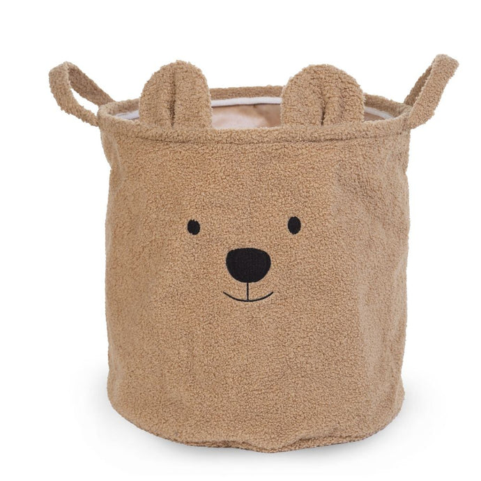 Childhome Teddy Storage Basket - Brown - 40x40x40CM