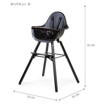 Load image into Gallery viewer, Childhome Evolu 2 High Chair - Black
