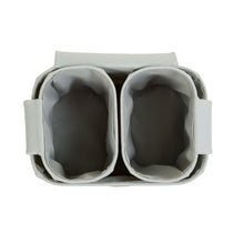 Load image into Gallery viewer, Childhome Set of 3 Hanging Storage Baskets - Light Grey - 21x14x10CM + 14x10x10CM
