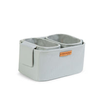 Load image into Gallery viewer, Childhome Set of 3 Hanging Storage Baskets - Light Grey - 21x14x10CM + 14x10x10CM
