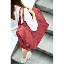 Load image into Gallery viewer, Childhome Mommy Bag Signature Nursery Bag - Urban Burgundy
