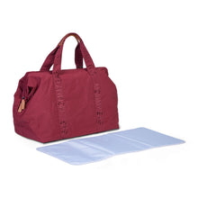 Load image into Gallery viewer, Childhome Mommy Bag Signature Nursery Bag - Urban Burgundy
