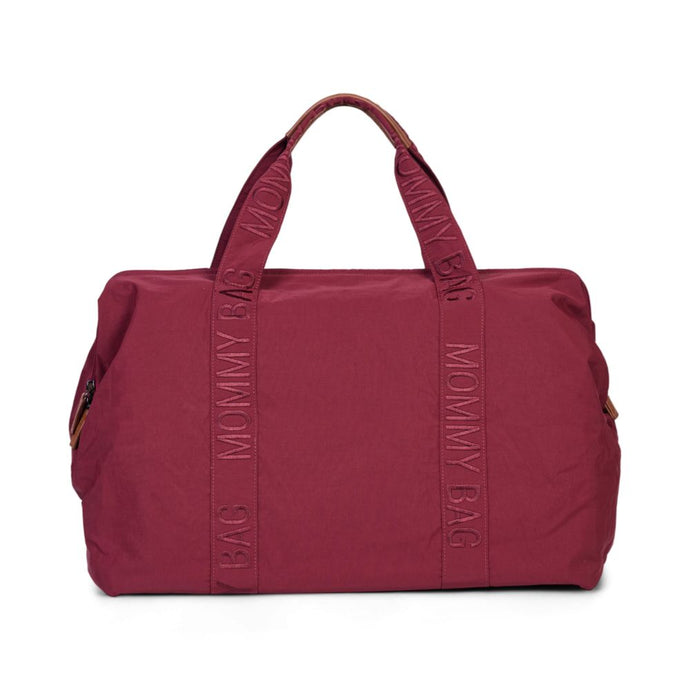 Childhome Mommy Bag Signature Nursery Bag - Urban Burgundy