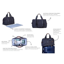 Load image into Gallery viewer, Childhome Mommy Bag Signature Nursery Bag - Urban Dark Grey

