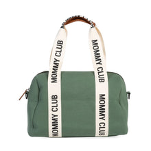 Load image into Gallery viewer, Childhome Mommy Club Signature Nursery Bag - Canvas Green
