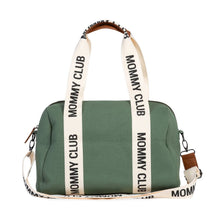 Load image into Gallery viewer, Childhome Mommy Club Signature Nursery Bag - Canvas Green
