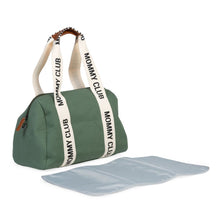 Load image into Gallery viewer, Childhome Mommy Club Signature Nursery Bag - Canvas Green
