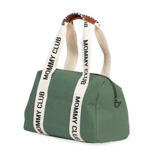 Load image into Gallery viewer, Childhome Mommy Club Signature Nursery Bag - Canvas Green
