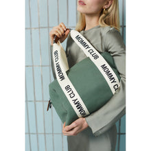 Load image into Gallery viewer, Childhome Mommy Club Signature Nursery Bag - Canvas Green
