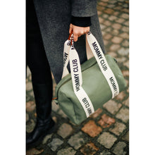 Load image into Gallery viewer, Childhome Mommy Club Signature Nursery Bag - Canvas Green
