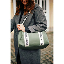 Load image into Gallery viewer, Childhome Mommy Club Signature Nursery Bag - Canvas Green
