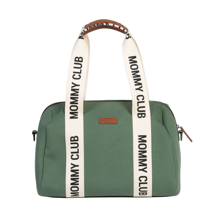 Childhome Mommy Club Signature Nursery Bag - Canvas Green
