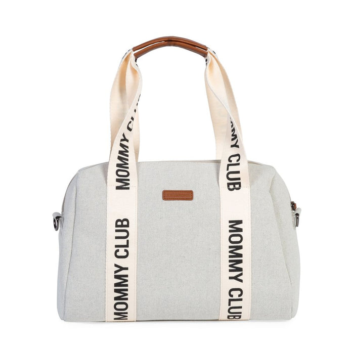 Childhome Mommy Club Signature Nursery Bag - Canvas White