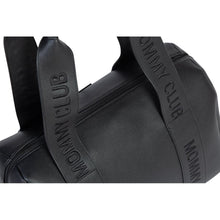 Load image into Gallery viewer, Childhome Mommy Club Signature Nursery Bag - Vegan Leather Black
