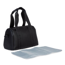 Load image into Gallery viewer, Childhome Mommy Club Signature Nursery Bag - Vegan Leather Black

