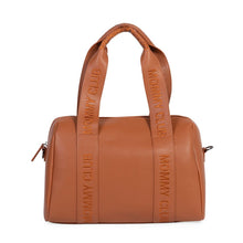 Load image into Gallery viewer, Childhome Mommy Club Signature Nursery Bag - Vegan Leather Brown

